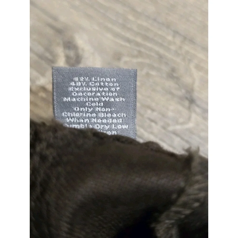 Ann Taylor Petites Chocolate Brown Linen‎ Cotton Capris Size 10P